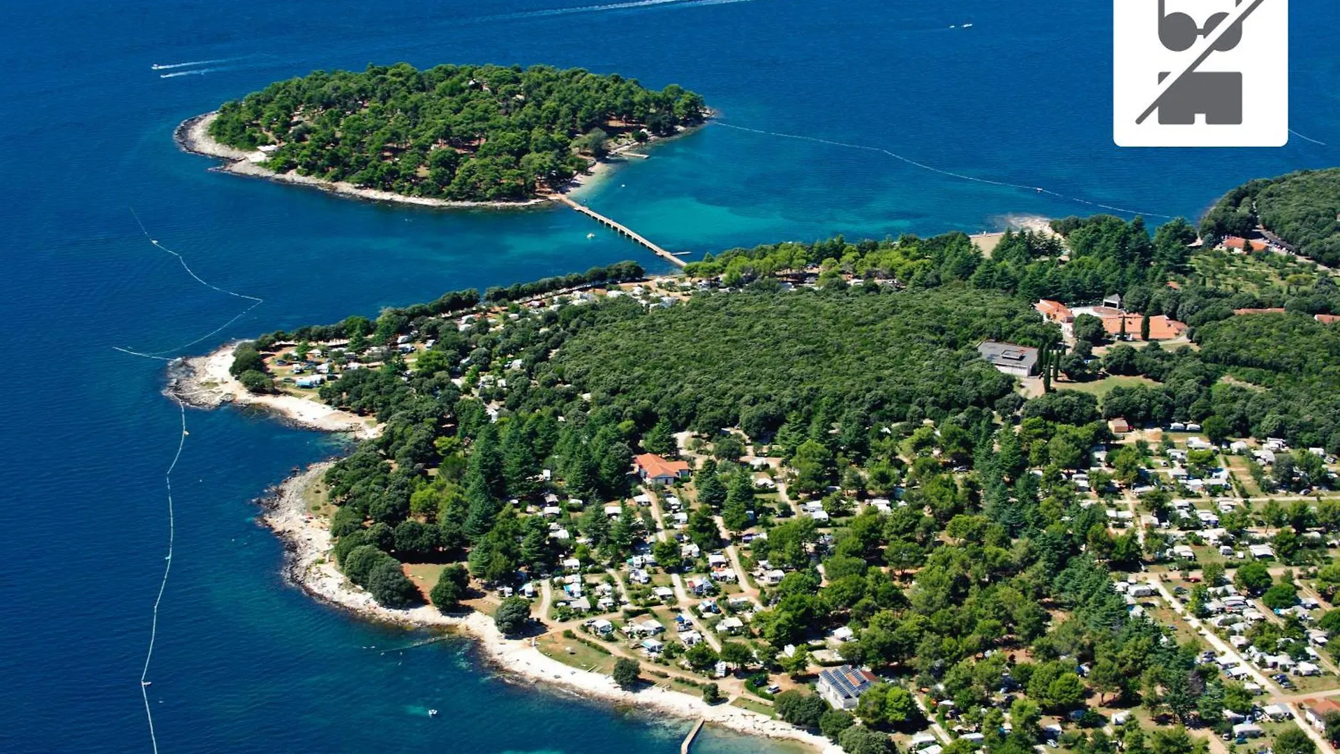 Maistra Camping Koversada Uncovered Naturist Pitches location